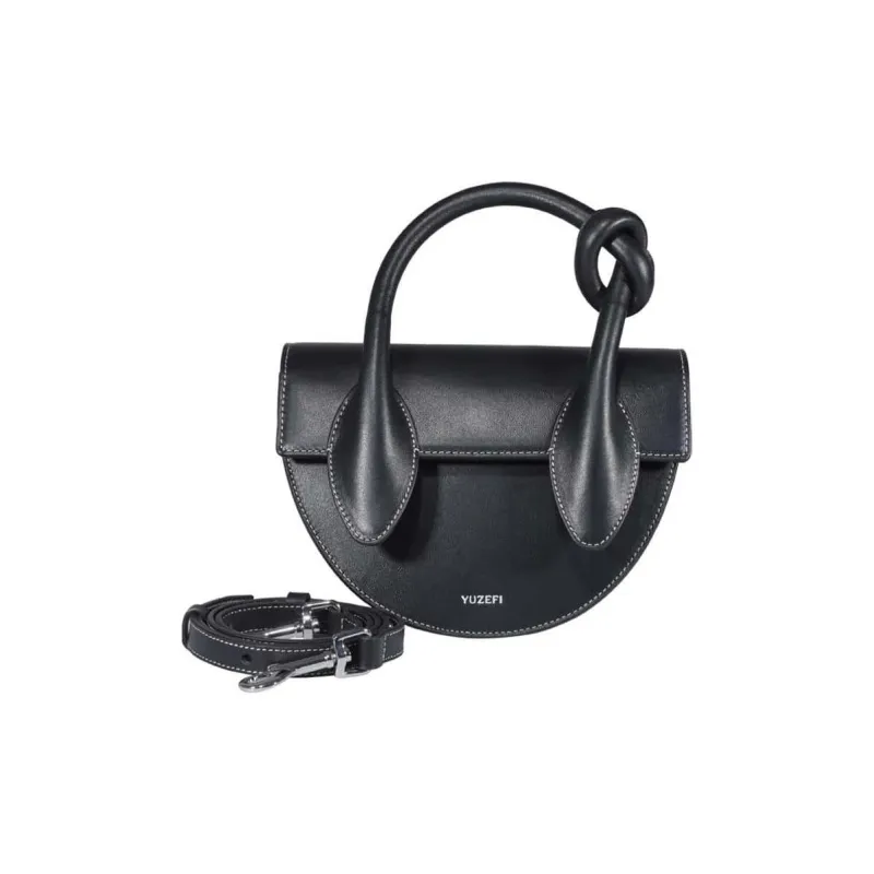 YUZEFI Pretzel Knotted Tote Bag-2