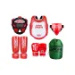 Face Masks Thickened Protective Gear Red White 6-Piece Set
