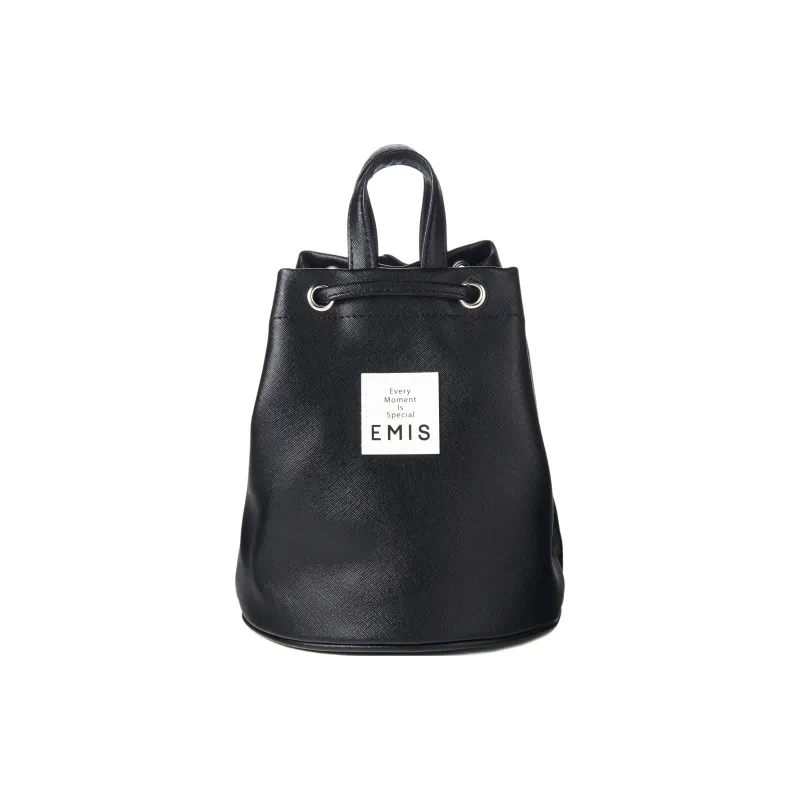 Emis PVC Crossbody Bag Shoulder Bag Mini Unisex Black-0
