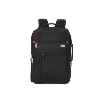 SUISSEWIN Fabric Casual Water Resistant Students Backpack Laptop Bag Handbag Regular Unisex Black/Gray