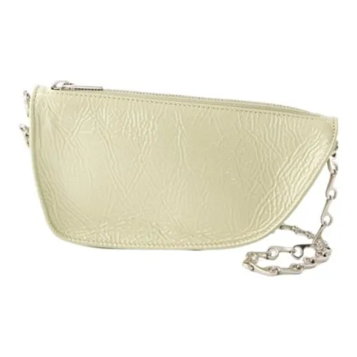 Burberry Lambskin Crossbody Bag Shoulder Bag Women's Yellow Green