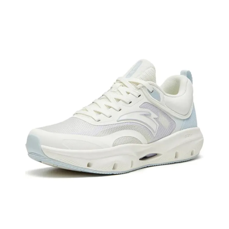 Anta Anti Slip Wear Resistant Low Top Training Shoes Women's White Blue-2