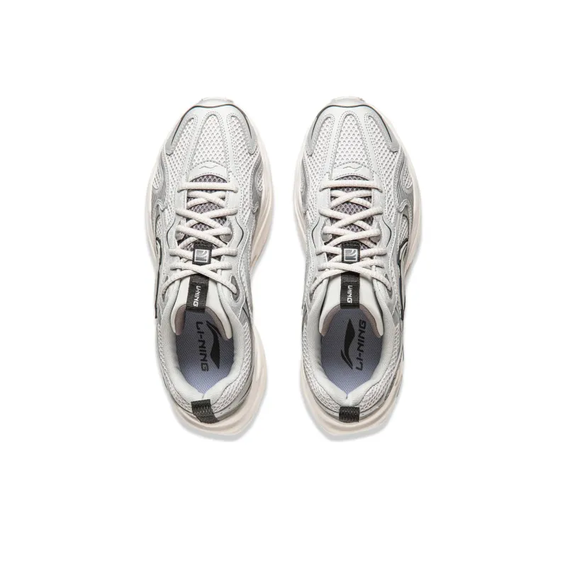 LiNing Meteor Cushioning, Slip Resistant, Abrasion Resistant Support Low Top Casual Shoes Men's Silver Gray-3