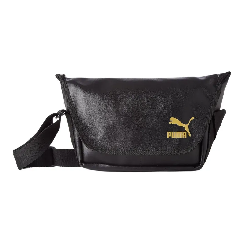 PUMA Artificial Leather Messenger Bag, Crossbody Bag, Shoulder Bag Regular Unisex Black-4