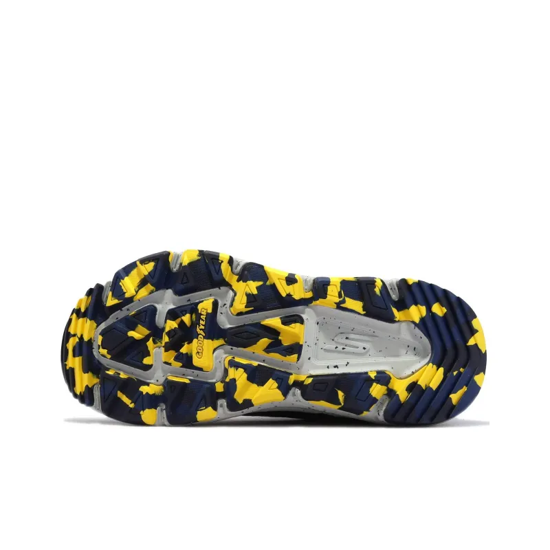 Skechers Casual Shoes Men Low Top Marine Blue/Gray/Yellow-4
