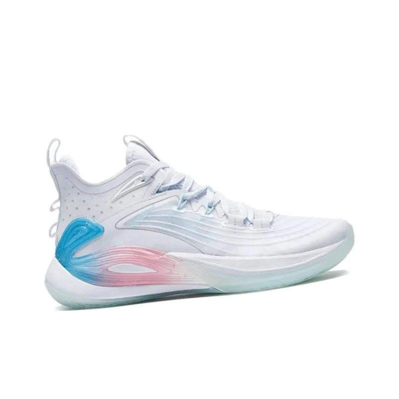 XTEP Light Feather 3rd Low Top Basketball Shoes Men's New White-1