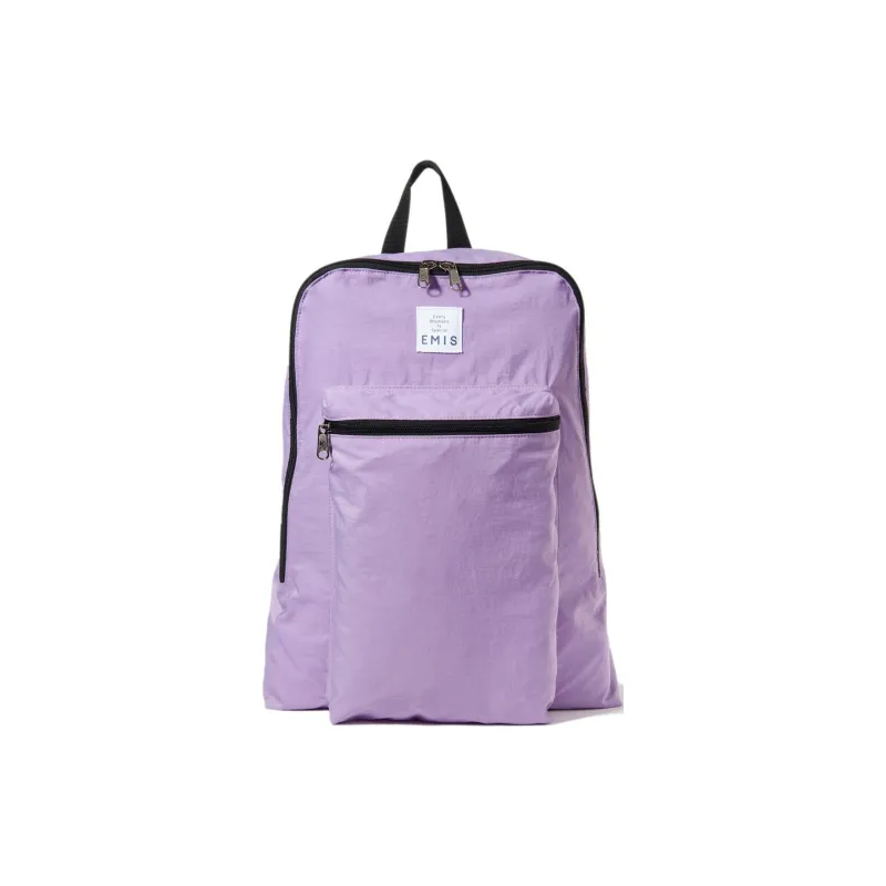 Emis Polyester Backpack Unisex Purple-0