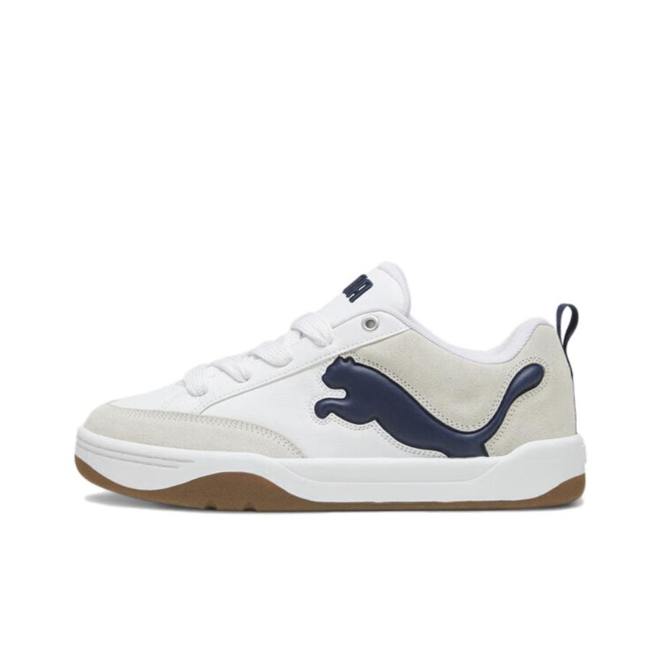 Puma Park Lifestyle White Club Navy POIZON