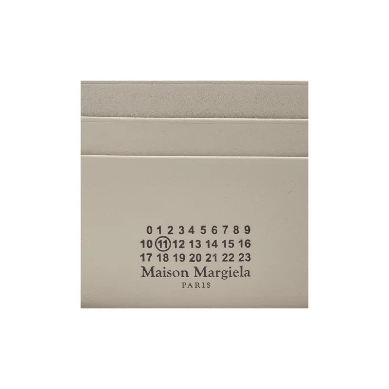 Maison Margiela Soft Calfskin Wallet Small Size Women's White-4