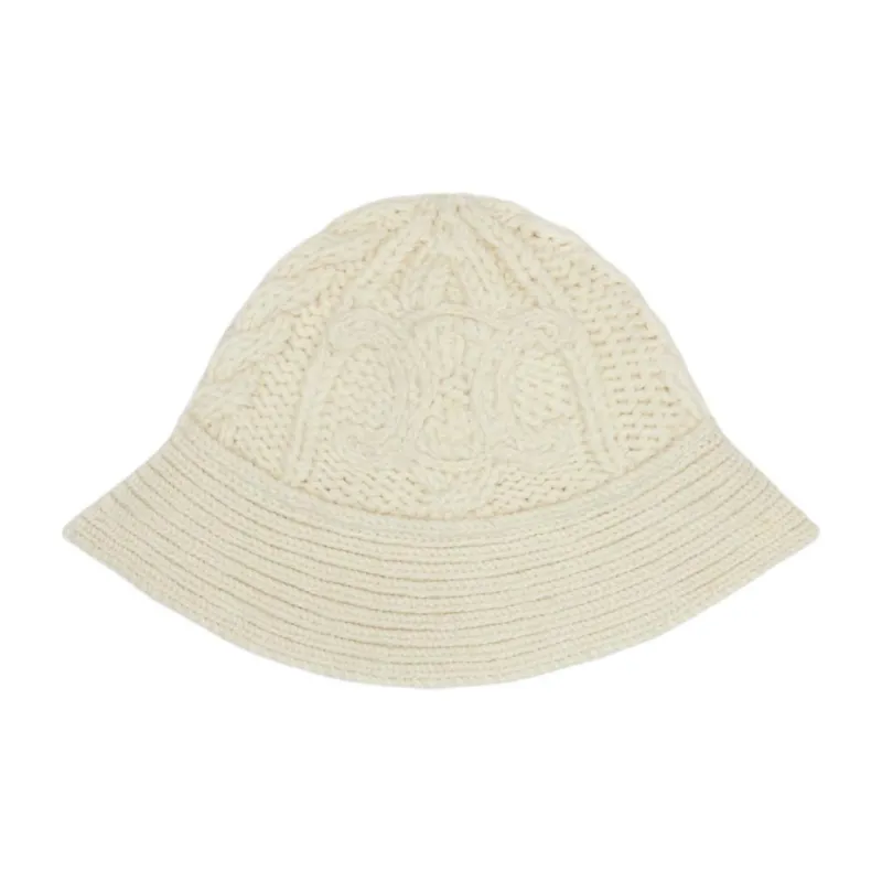 CELINE Triomphe Cloche Beanie In Aran Alpaca Wool-0