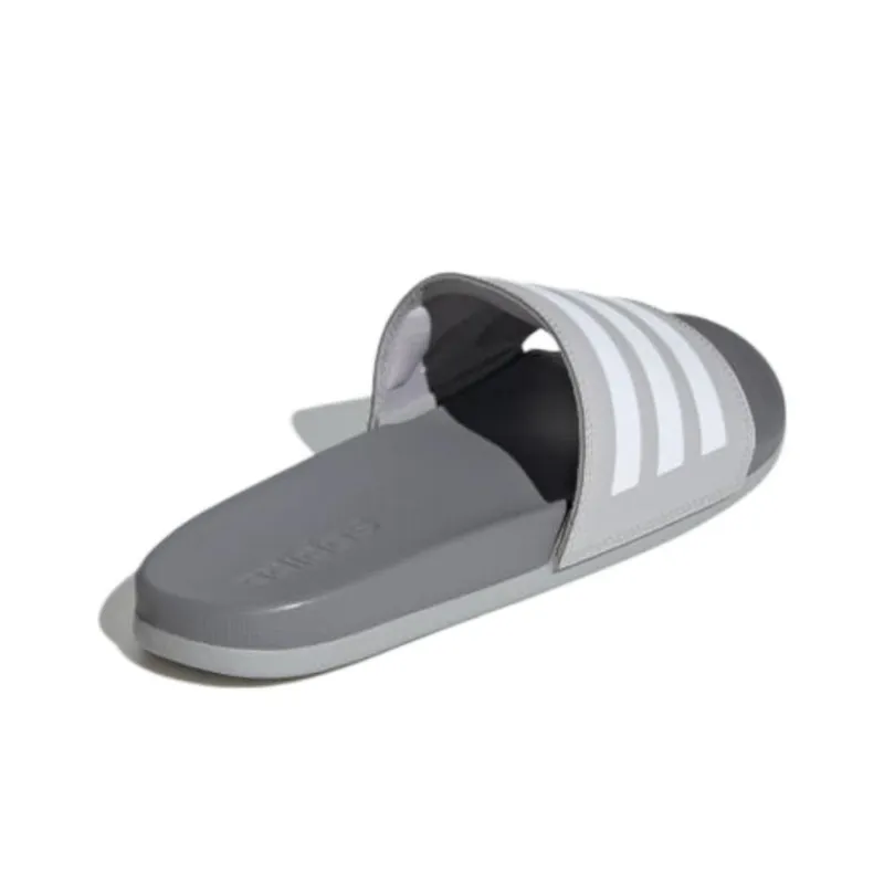 Adidas Adilette Comfort Slides Grey Cloud White Grey Three-3