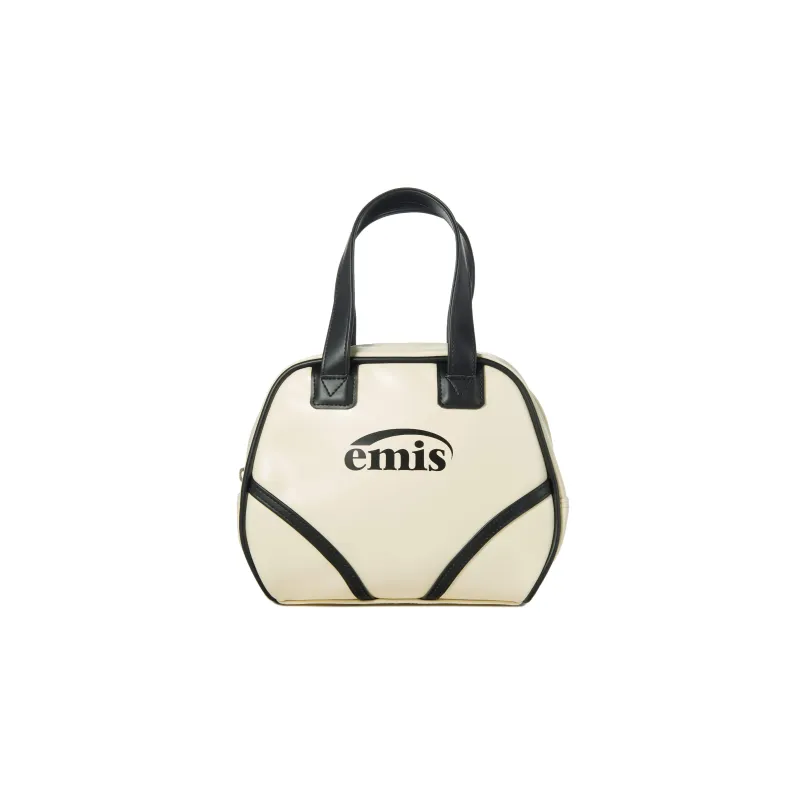 Emis PVC Tote Bag Shopping Bag Handbag Mini Unisex Ivory-0