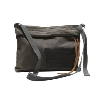 Acne Studios Cotton Canvas Canvas Bag Messenger Bag Shoulder Bag Crossbody Bag Mini Women's Gray Black