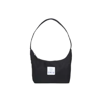 Emis Polyester Hobo Bag Handbag Shoulder Bag Unisex Black