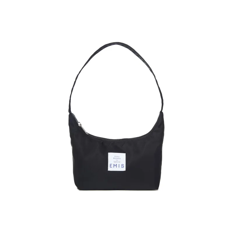 Emis Polyester Hobo Bag, Handbag, Shoulder Bag Unisex Black-0