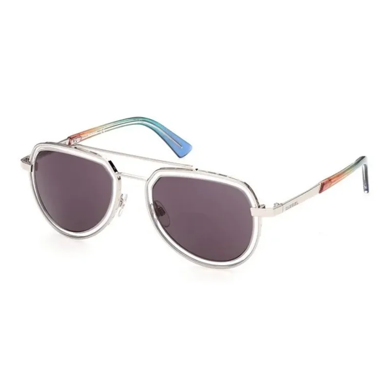DIESEL Aviator Sunglasses Men's Silver-0