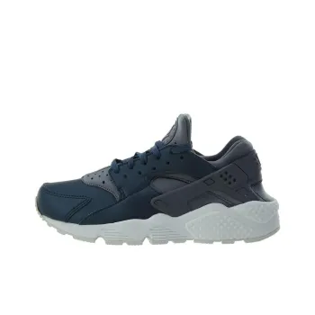 Nike Air Huarache Run Prm Txt Cool Grey Metallic Armory Navy Women's
