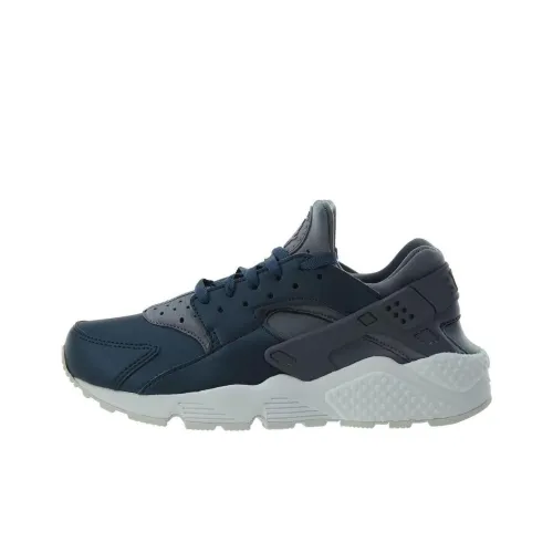 Nike Air Huarache Run Prm Txt Cool Grey Metallic Armory Navy Women's