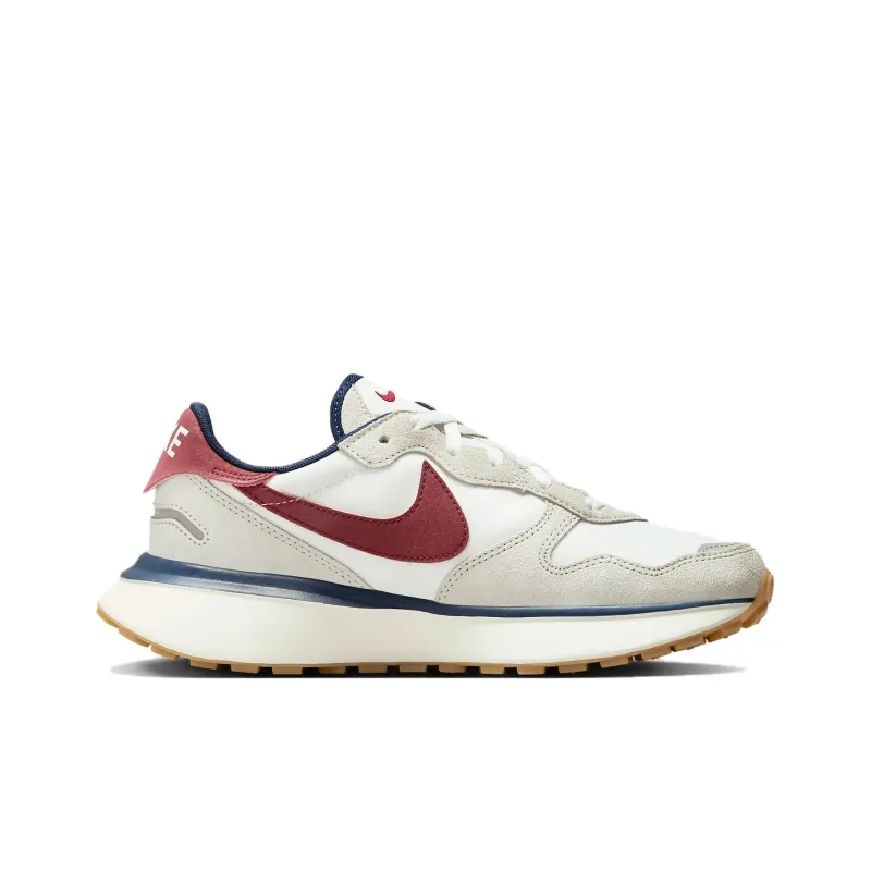 Nike Phoenix Waffle Light Bone Team Red Women's-1