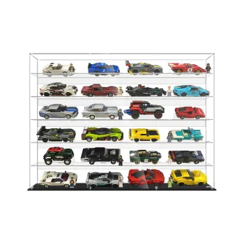 KGBOX For Building Block Speed Racing Full Set Cabinet Transparent Acrylic Display Case Model Accessories