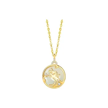 OQD Chalcedony Jade Necklaces Unisex
