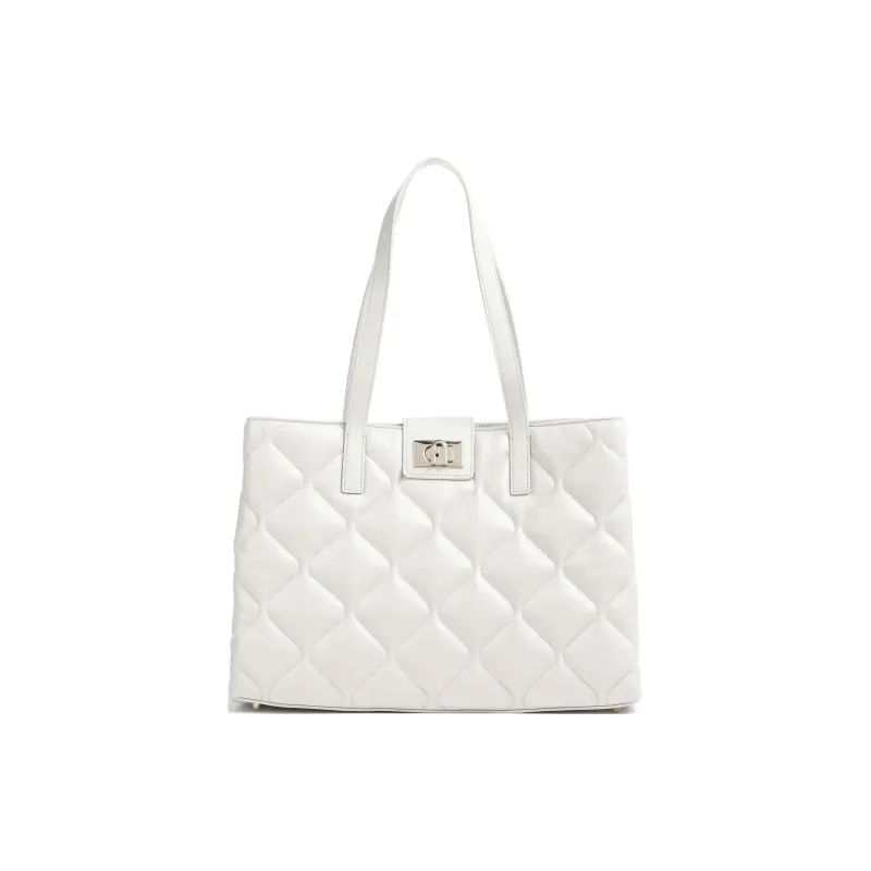 Furla 1927 Collection Leather Tote Bag Shopping Bag Shoulder Bag Handbag Large Size Women's Cotton Candy-0