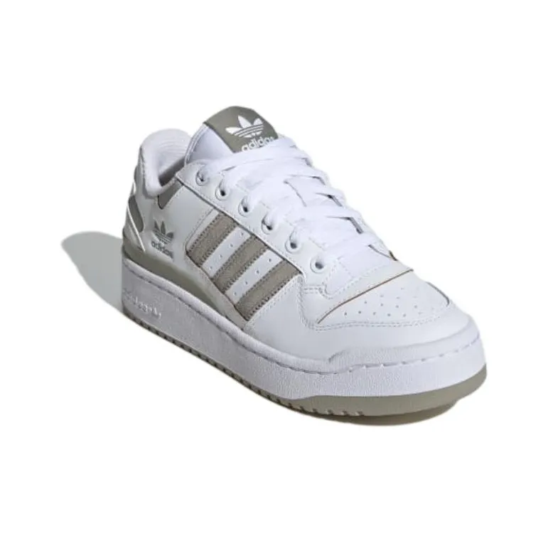 Adidas Forum Bold Stripes Cloud White Silver Pebble Women's-2