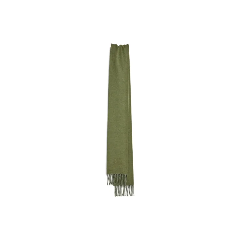 LOEWE Knit Scarves Unisex Gray Green-1