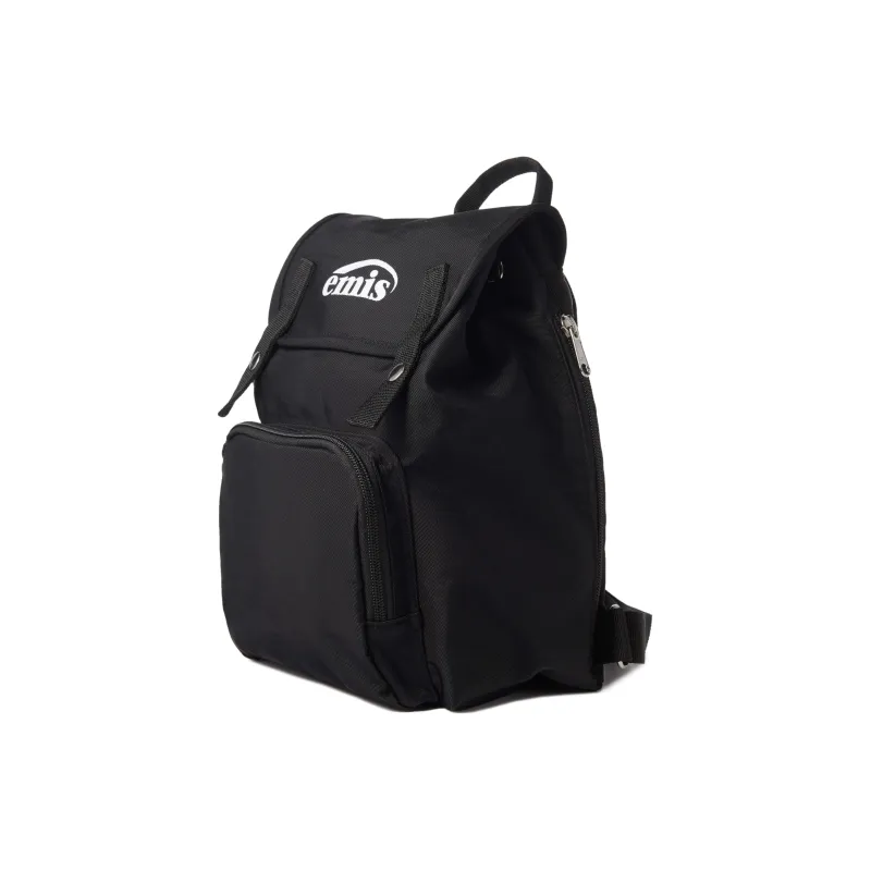 Emis Polyester Backpack Mini Unisex Black-1