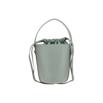 Chloe Calfskin Bucket Bag, Portable Crossbody Bag, Shoulder Bag Women's Light Blue