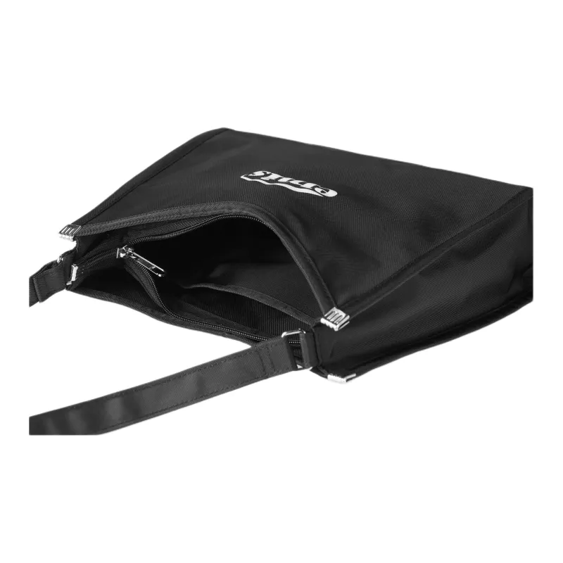 Emis Nylon Hobo Bag Square Shoulder Bag Regular Unisex Black-3