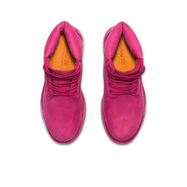 Timberland 50th Anniversary Edition Premium 6 Inch Waterproof Boot 'Dark Pink Nubuck' Women's-3