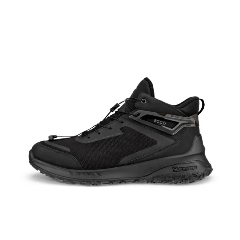 Ecco Cushioning Anti-Slip And Wear-Resistant Low-Top Casual Shoes Men's Black-0