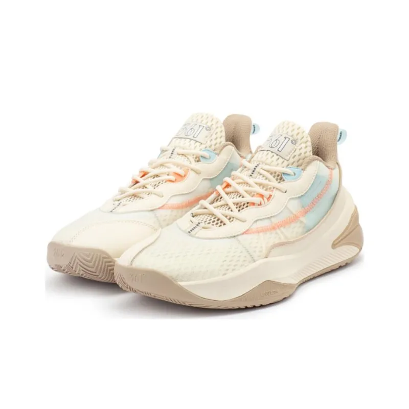 361° Cushioned Slip Resistant Low Top Basketball Shoes Men's Pink-2