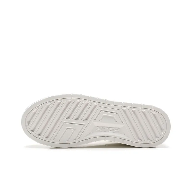 XTEP Street Play Collection Anti-Slip And Wear-Resistant Lightweight Low-Top Skateboard Shoes Men's White Gray Blue-5