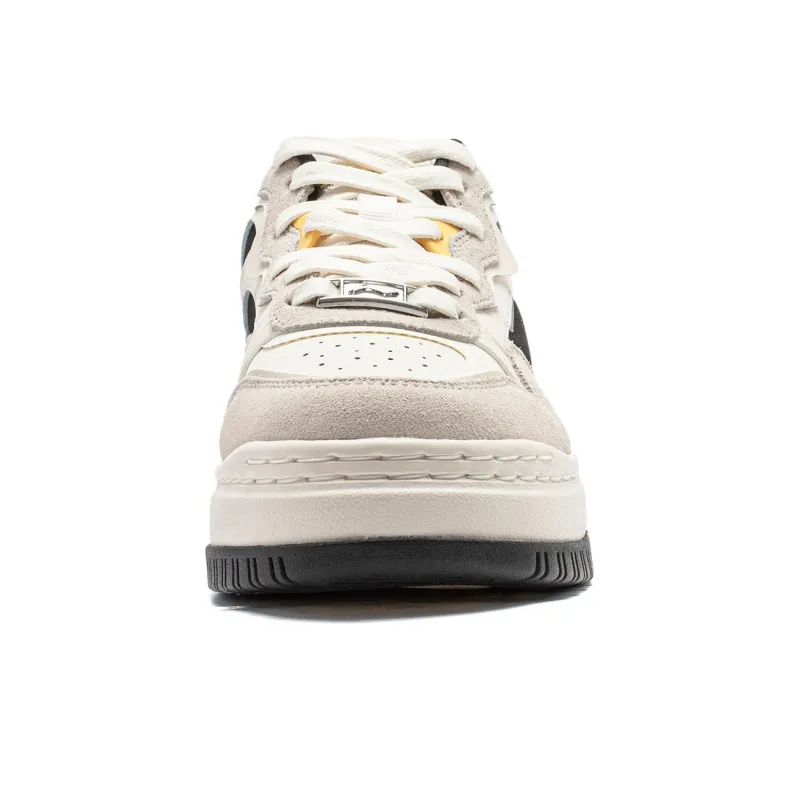 LiNing Future C1 Slip Resistant Cushioning Wear Resistant Support Low Top Skateboard Shoes Women's White Black-4