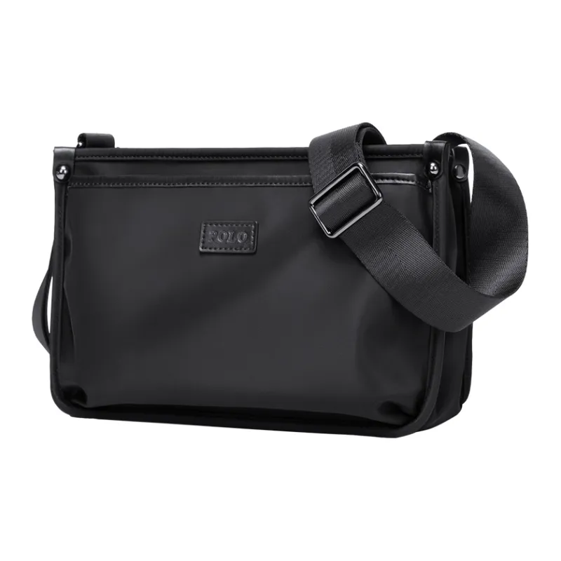 POLO Fabric Messenger Bag For Men, Crossbody Bag, Shoulder Bag Tubas Men's Black-0