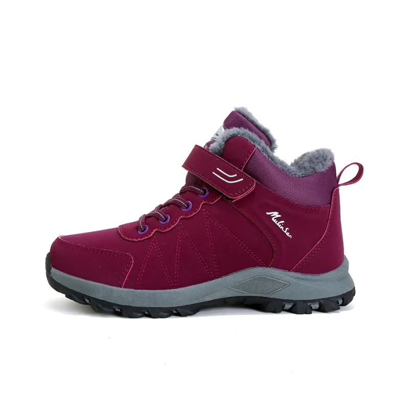 Mulinsen Outdoor Shoes Women's Low Top Black/Purple-5