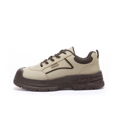 WARRIOR Casual Shoes Women's Low-Top Khaki Brown