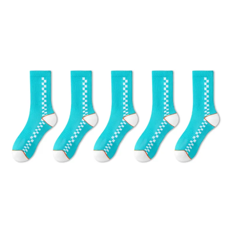 LUOLIAN Mid Calf Socks Unisex 5 Pack-54