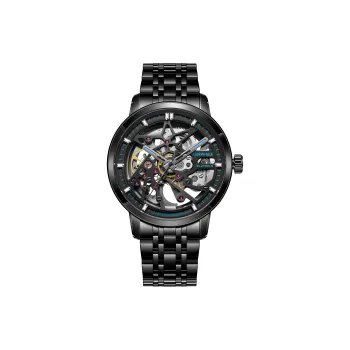 FAIRWHALE Pioneer Collection Men's Watch Automatic Mechanical Movement Watch Men's Watches Black Dial