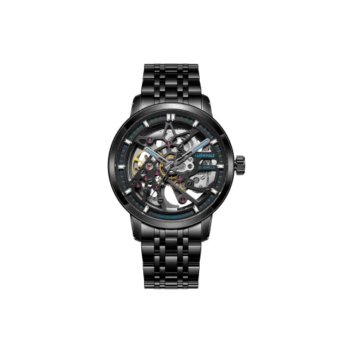 FAIRWHALE Pioneer Collection Men's Watch Automatic Mechanical Movement Watch Men's Watches Black Dial