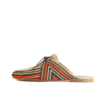 GABRIELA HEARST Wrap-toe Slippers Women's Beige
