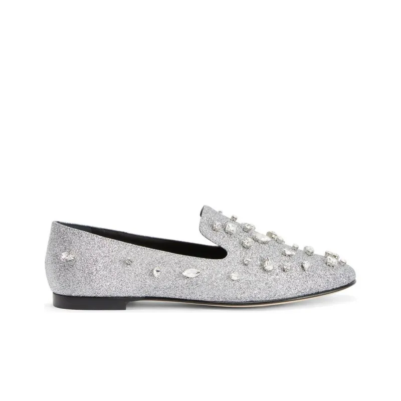 Giuseppe Zanotti Dalila Bijoux Glitter Loafers Women's-1
