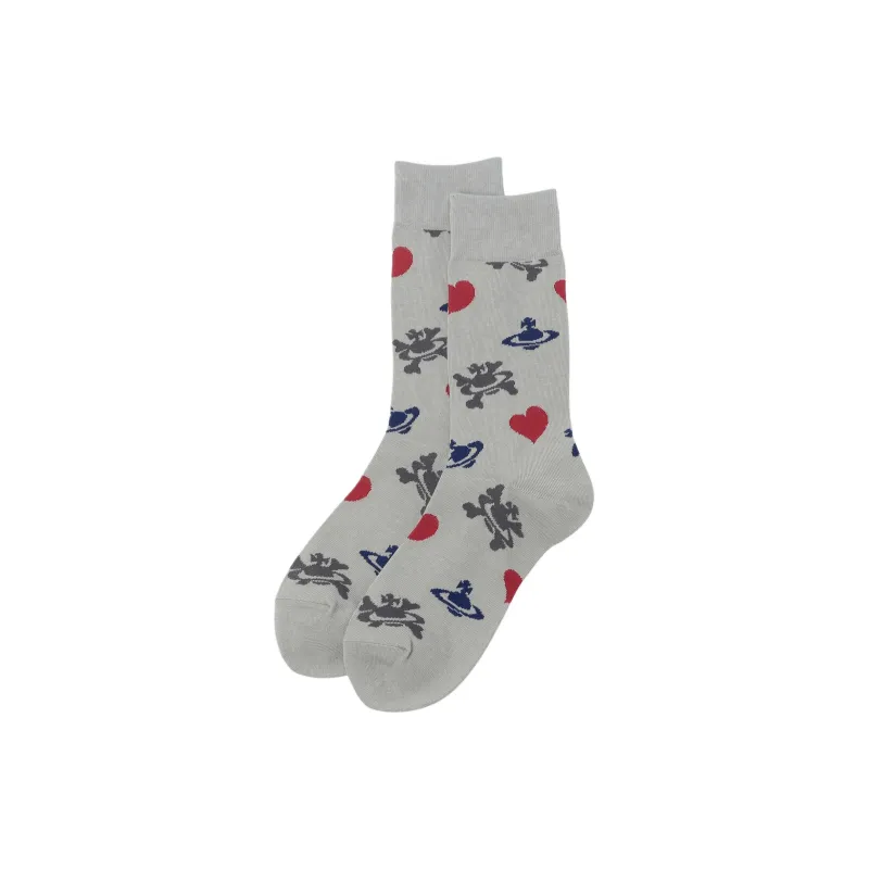 Vivienne Westwood Mid-Calf Socks Women's 1 Pack Gray-0