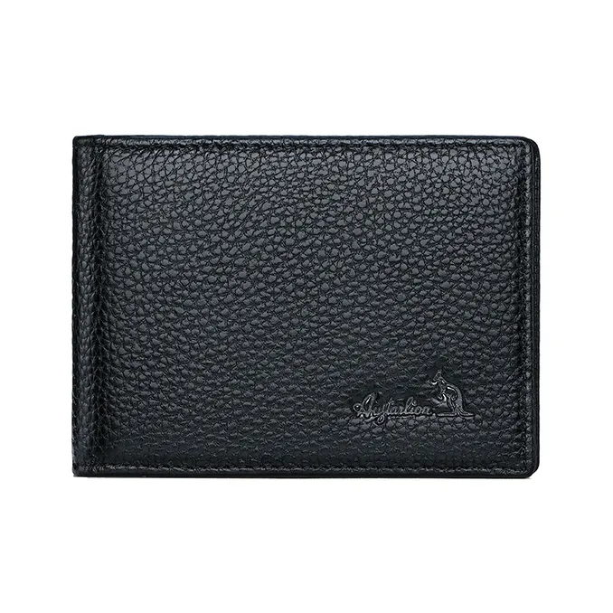 AUGTARLION Cow Leather Document Holder With Card Slot And Card Holder Regular Men's Black-0