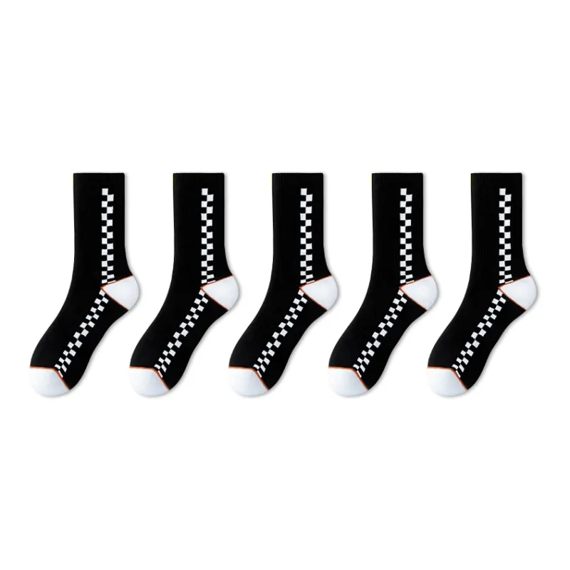 LUOLIAN Mid Calf Socks Unisex 5 Pack-36