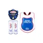 Face Masks Thickened Protective Gear White Blue Three-Piece Set B