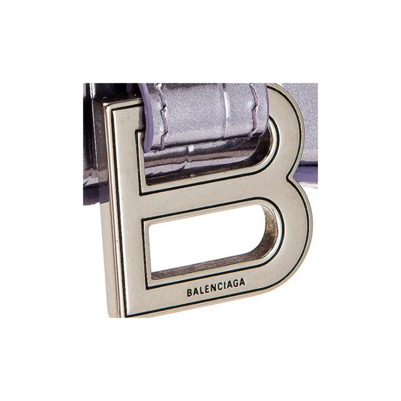 Balenciaga Calfskin Crossbody Bag, Shoulder Bag Women's Light Purple-5