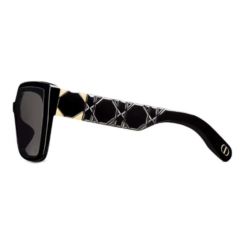 DIOR Acetate Square Sunglasses Unisex Black-2